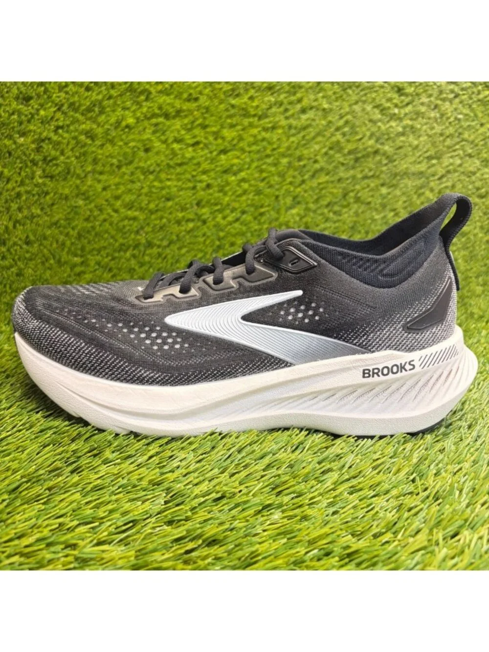 Brooks Glycerin GTS 23 Mens Size 9 Black Athletic Running Walking Shoes Sneakers